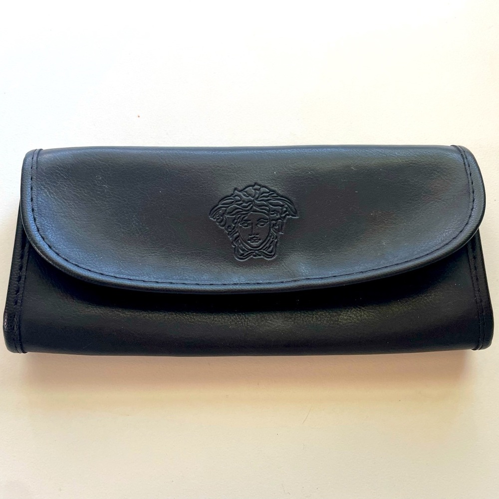 Vintage Gianni Versace soft leather sunglass case.